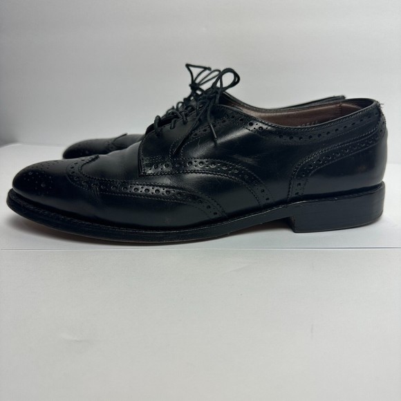 Allen Edmonds 8.5 D Concord Men\'s Oxford Wingtip Dress Shoes Black Classic main image 6